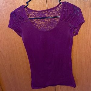 Lace Short sleeve dress shirt